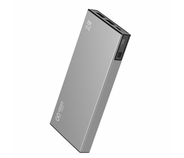 VIGGO DESIGN POWERBANK VIGGO PREMIUM 20.000 mAh PD 20W aluminium Szary - 1463590 - zdjęcie